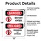 Signmission Do Not Enter Bilingual Danger Sign, Vinyl Decal, 12in W x 18in L, 2PK OS-2PACK-DS-D-1218-VS-1151 - alternate 4